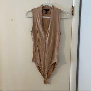 Forever 21 Ribbed Low Cut Bodysuit